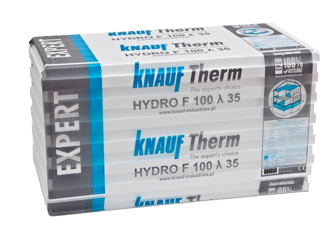 Styropiany do izolacji termicznej Knauf Therm – Expert Hydro F 100 0,035