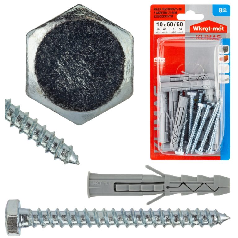 Kołek rozporowy sześciokątny 10x60 BK-10060 opk 8 szt