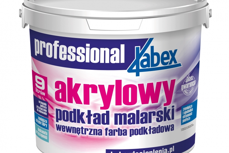 Farba do wnętrz Kabex – Akrylowy podkład malarski
