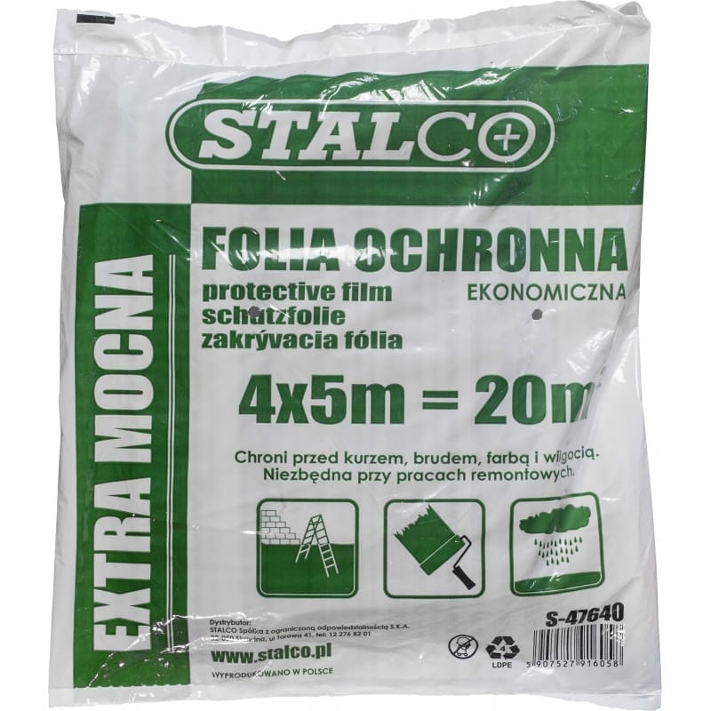 Folia Ochronna 4X5M Extra Mocna 500G Stalco