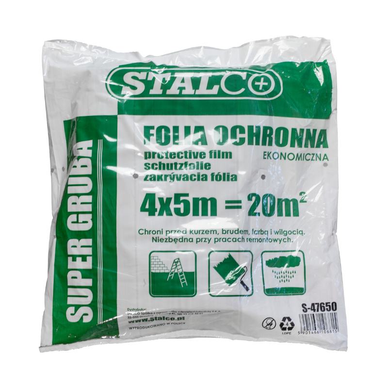 Folia Ochronna 4X5M Super Gruba 900G Stalco