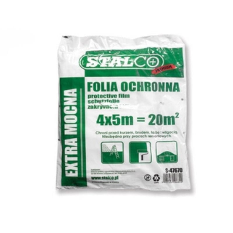 Folia ochronna 4x5m extra mocna Stalco