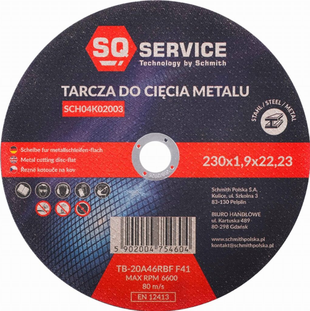 Tarcza do cięcia metalu 125×1,0x22 SSQ-01 SQ
