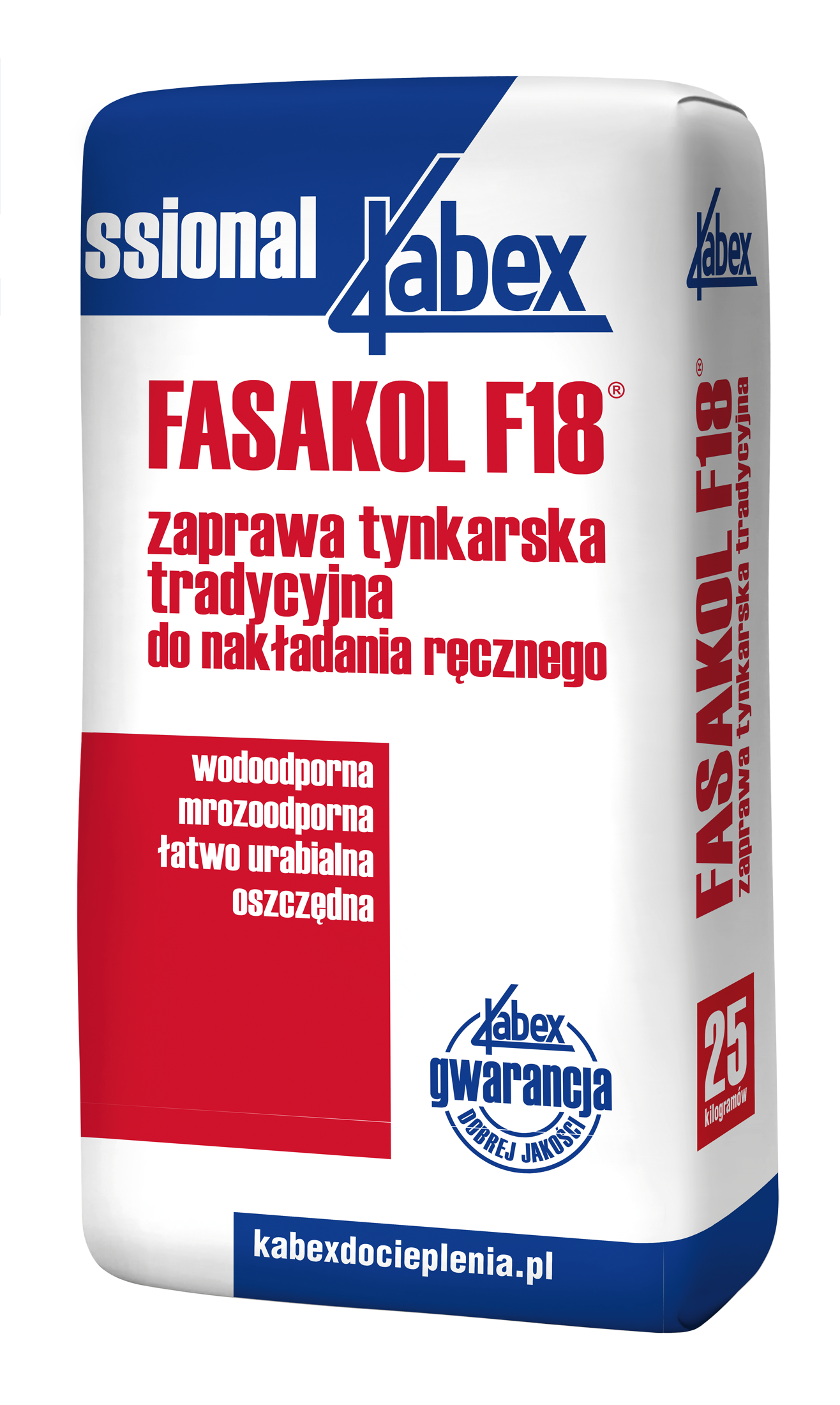 Tradycyjna zaprawa tynkarska Kabex Fasakol F18