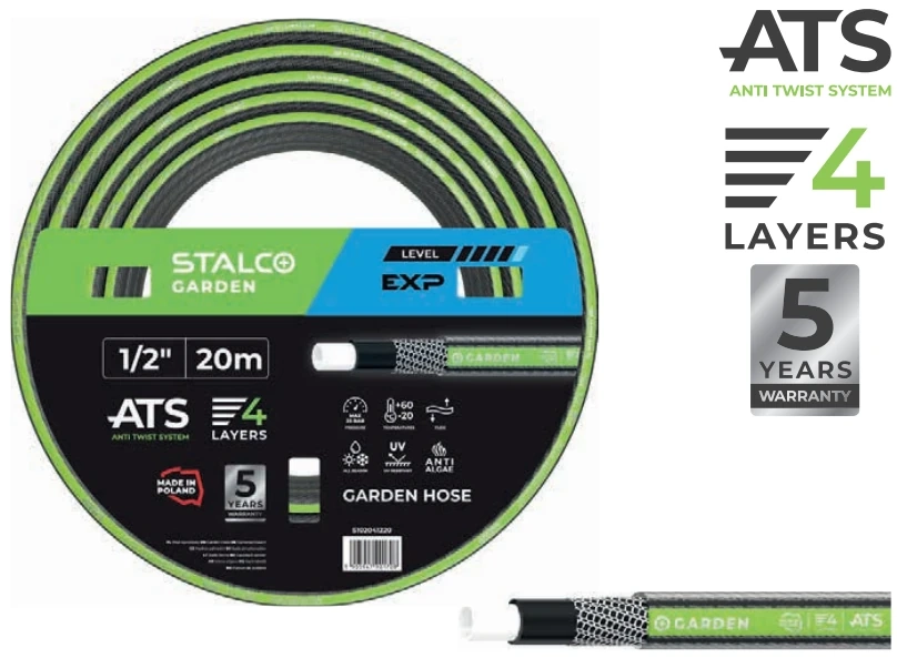 Wąż ogrodowy ATS EXP 3/4" 50m Stalco Garden S102043450