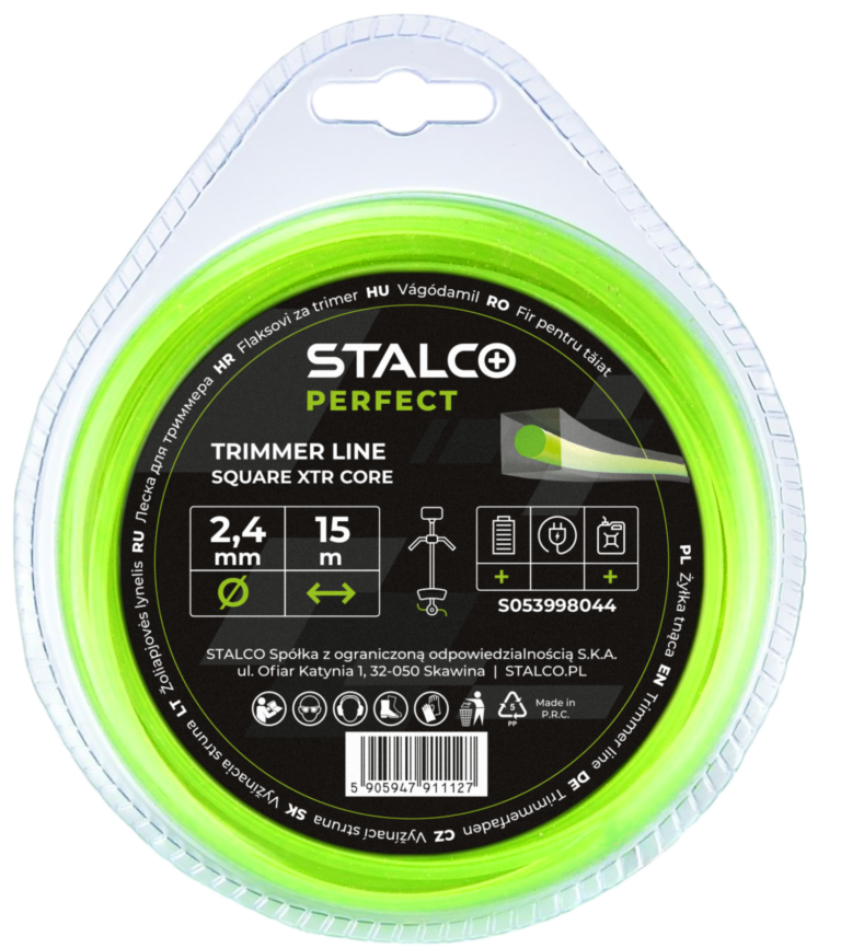 Żyłka tnąca kwadratowa Square XTR Core x 60m Stalco GARDEN