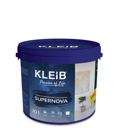 Kleib Supernova P do wnętrz lateksowa farba matowa do barwienia