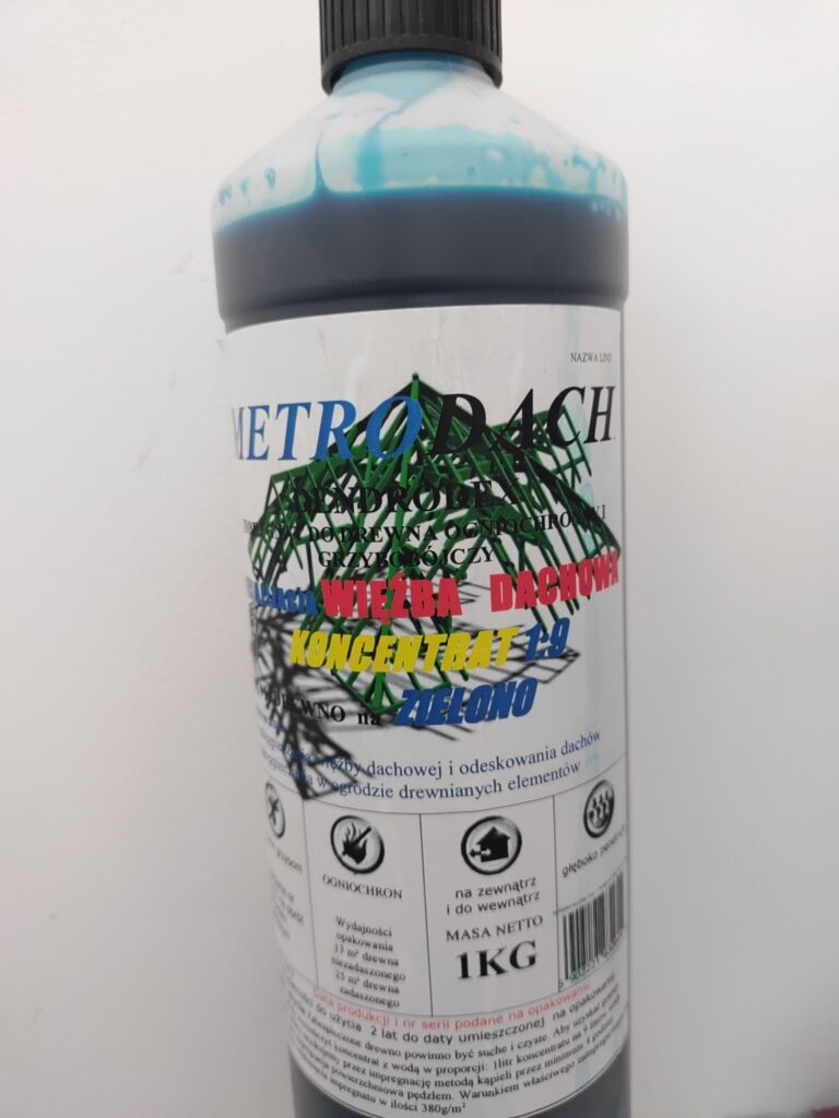 M&M METRODACH impregnat do drewna i więźby dachowej 1 kg