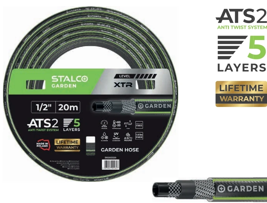 Wąż ogrodowy ATS 1/2" 30m XTR Stalco GARDEN S102021230