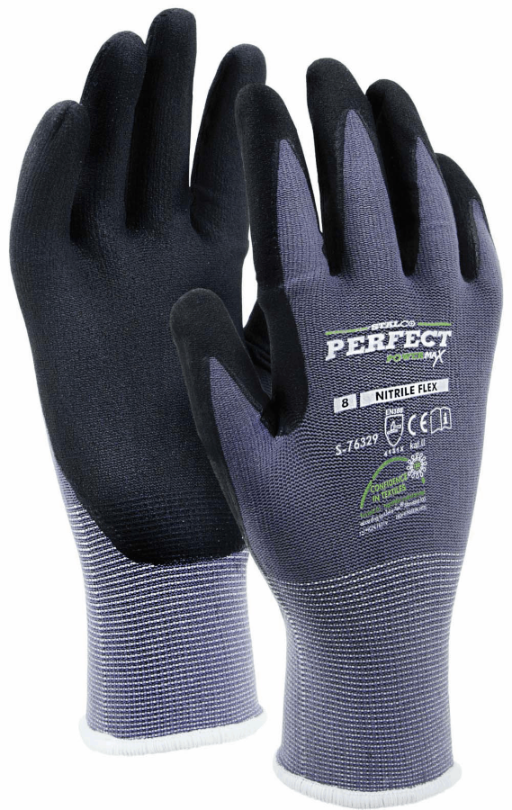 Rękawice nylonowe NITRILE FLEX 8 Stalco