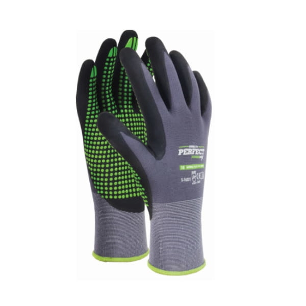Rękawice nylonowe NITRILE FLEX DOTS 10 Stalco