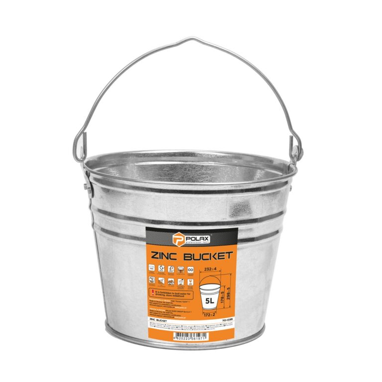 Wiadro ocynkowane 5L POLAX 70-035