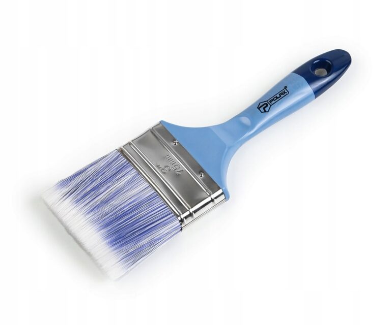 Płaski pędzel z plastikową rączką ACRYLIC 3″/75mm POLAX 03-011
