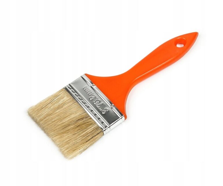 Płaski pędzel z plastikową rączką ECO 3″/75mm POLAX 05-006