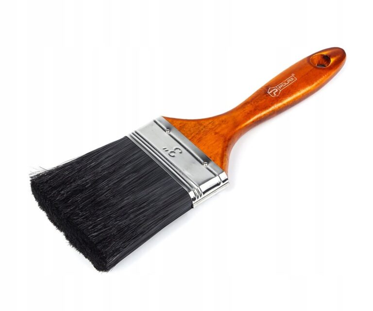Płaski pędzel z plastikową rączką LAKRA 3″/75mm POLAX 09-005