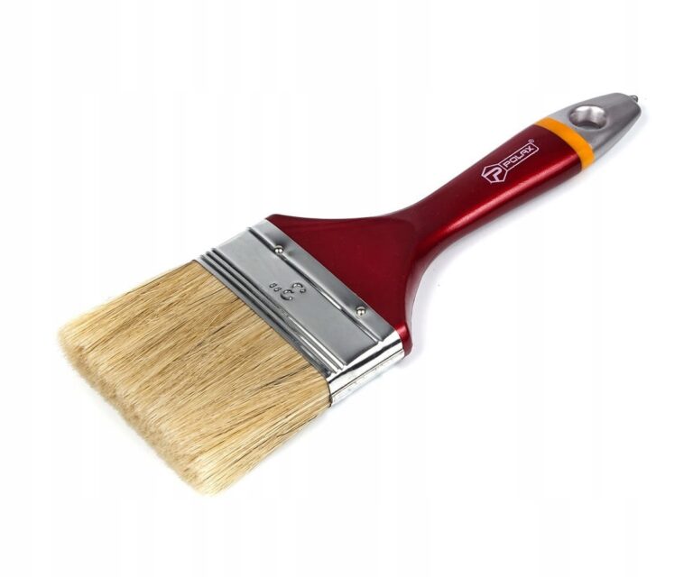 Płaski pędzel z plastikową rączką EURO 3″/75mm POLAX 14-005