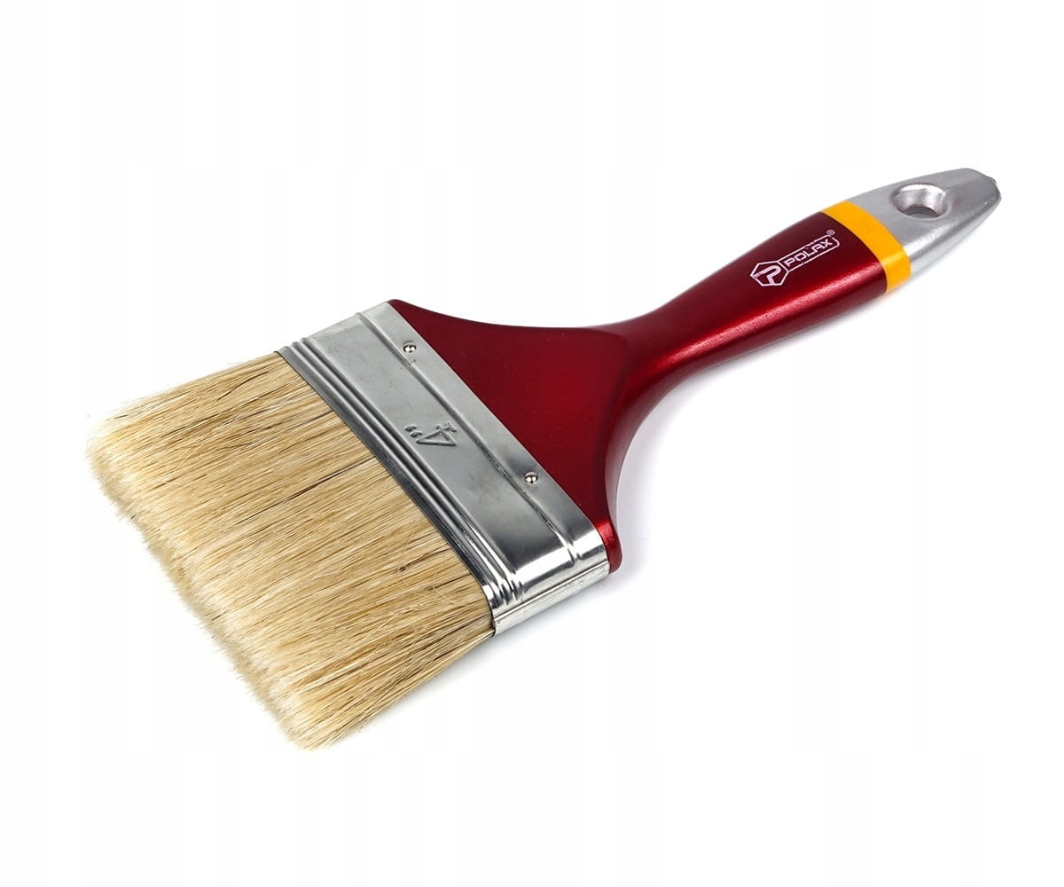 Płaski pędzel z plastikową rączką EURO 4"/100mm POLAX 14-006