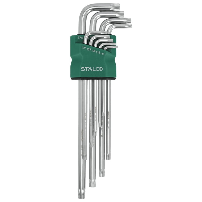 Klucz Torx z otworem imbusy 9 elem. STALCO
