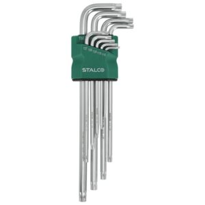 Klucz Torx z otworem imbusy 9 elem. STALCO