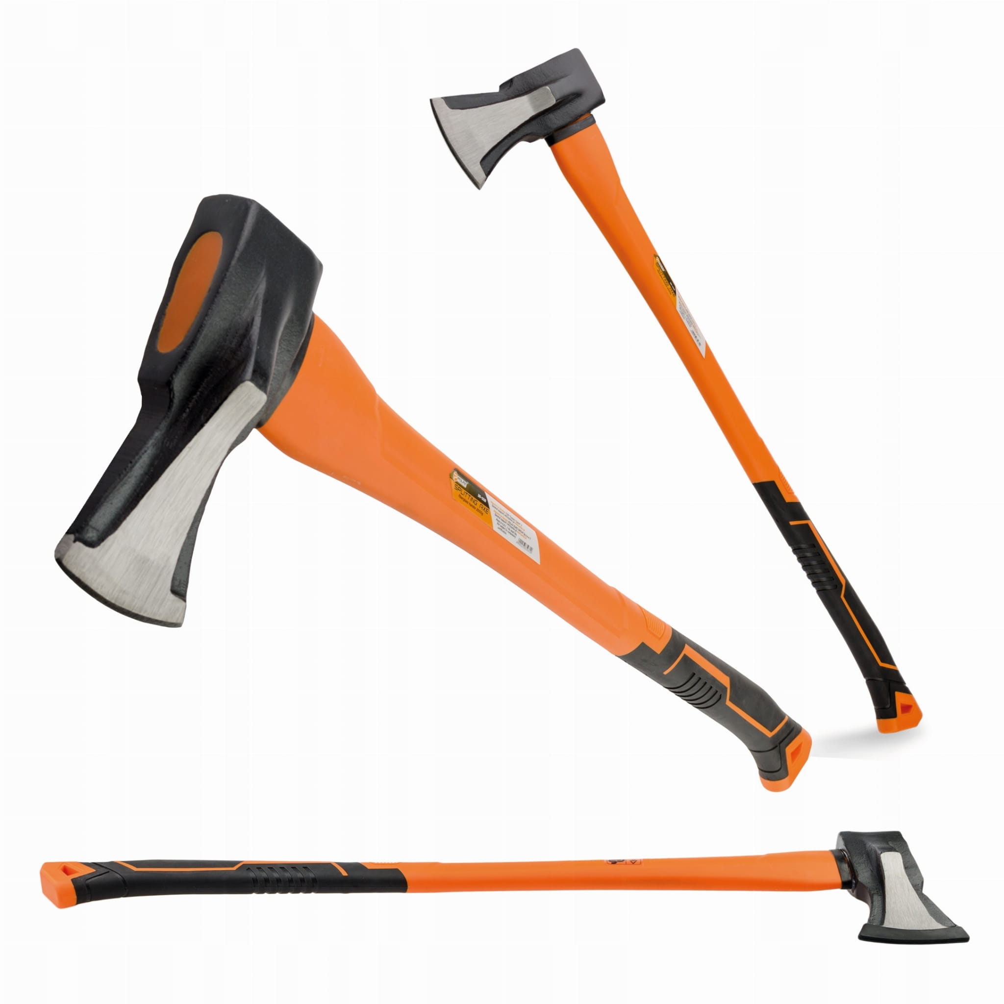 Siekiera fiberglass 2000g rozłupująca trzonek z włókna szklanego 90mm 50HRc POLAX 36-008