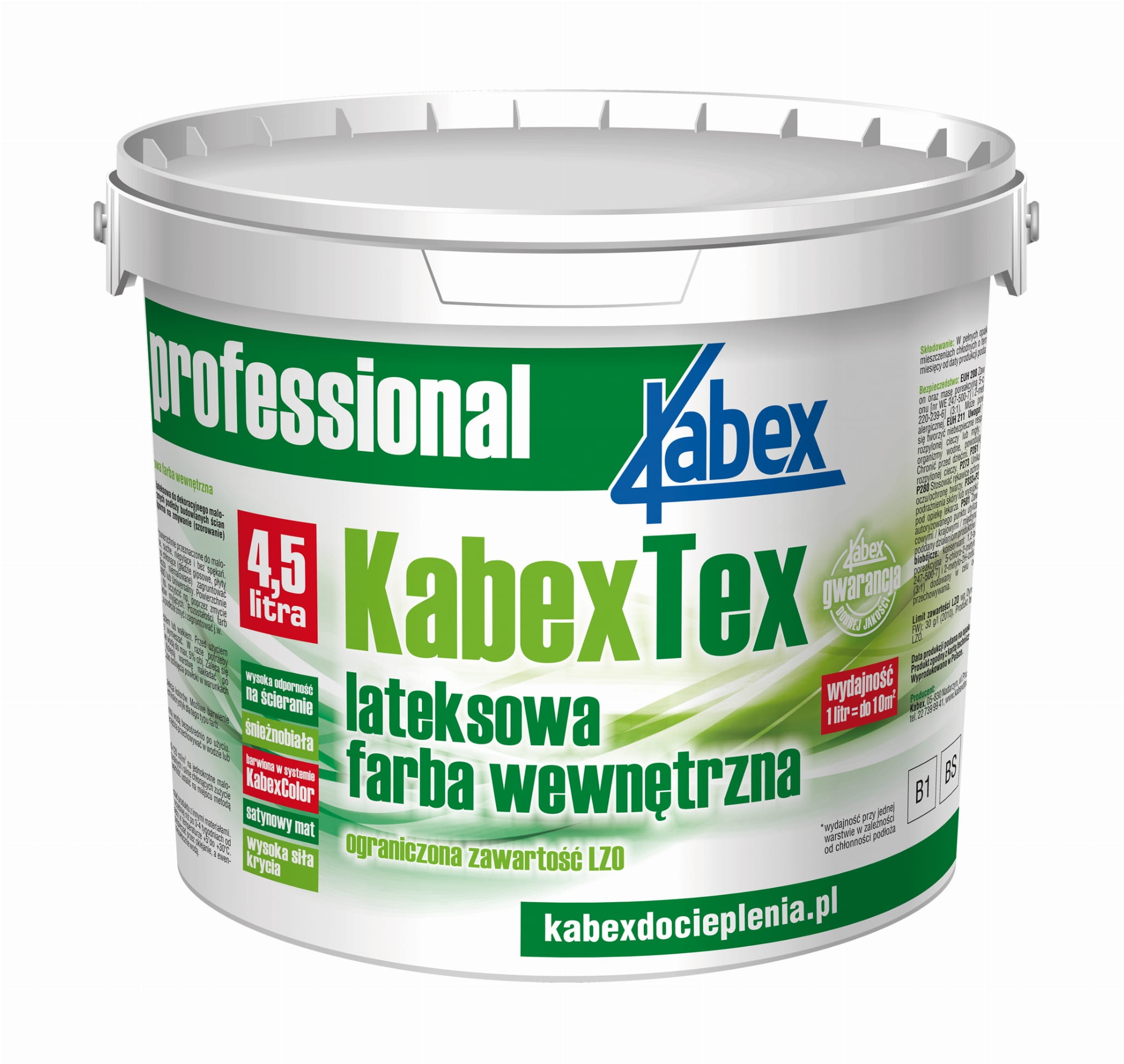 Lateksowa farba nawierzchniowa Kabex TEX