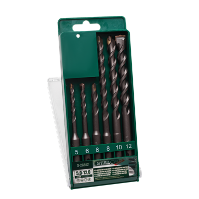 Wiertła do betonu SDS 5,0-12,0mm 6 elementów Stalco