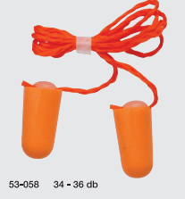 Zatyczki do uszu ze sznurkiem 34-36 db POLAX 53-058