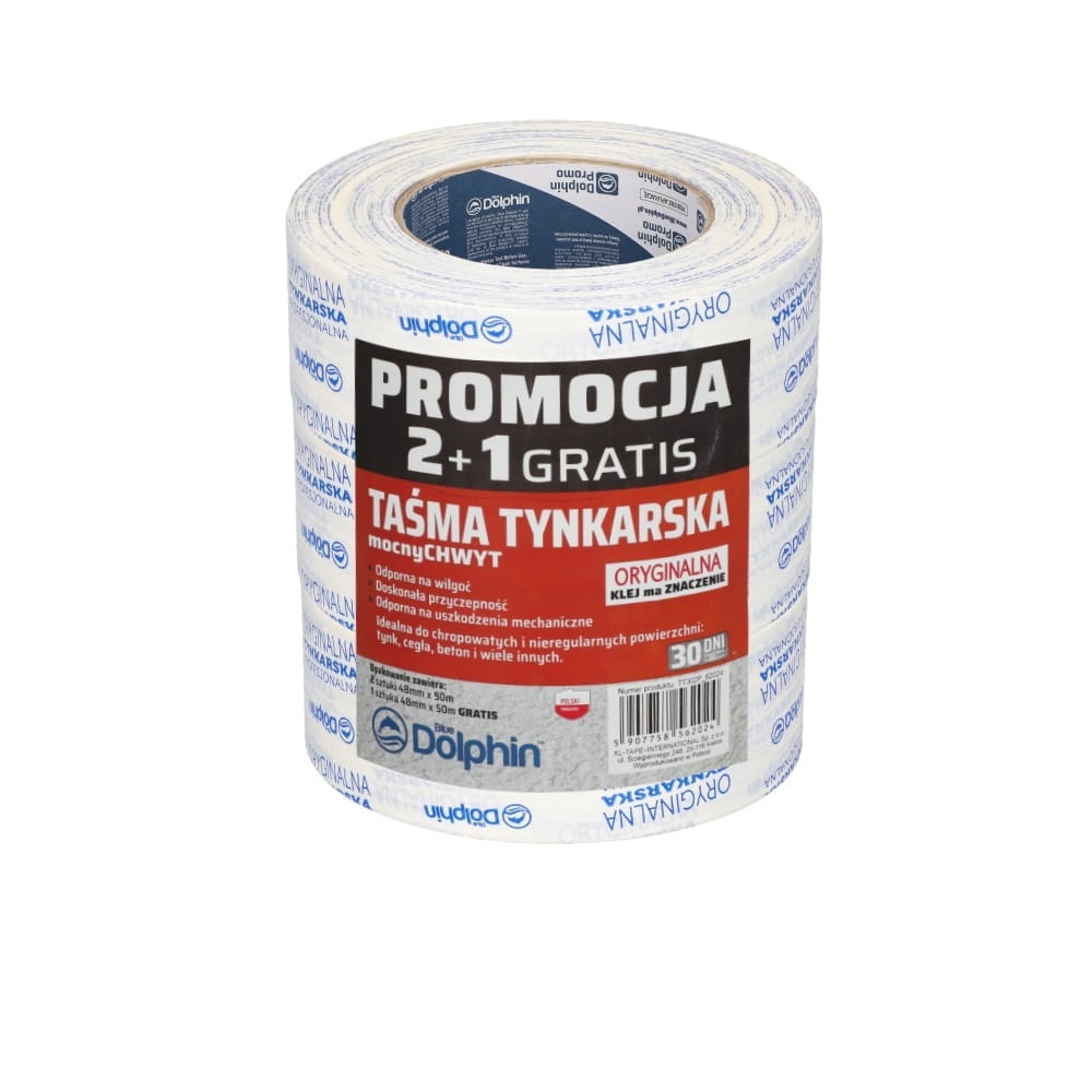 Blue Dolphin Taśma Tynkarska 48mmx50m biała 62024