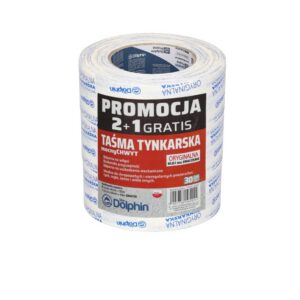 (2+1) 48mmx50m biała blue dolphin taśma tynkarska