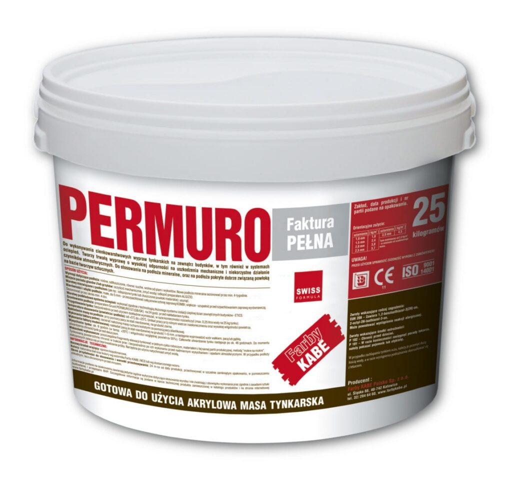 Tynk akrylowy KABE PERMURO 25 kg