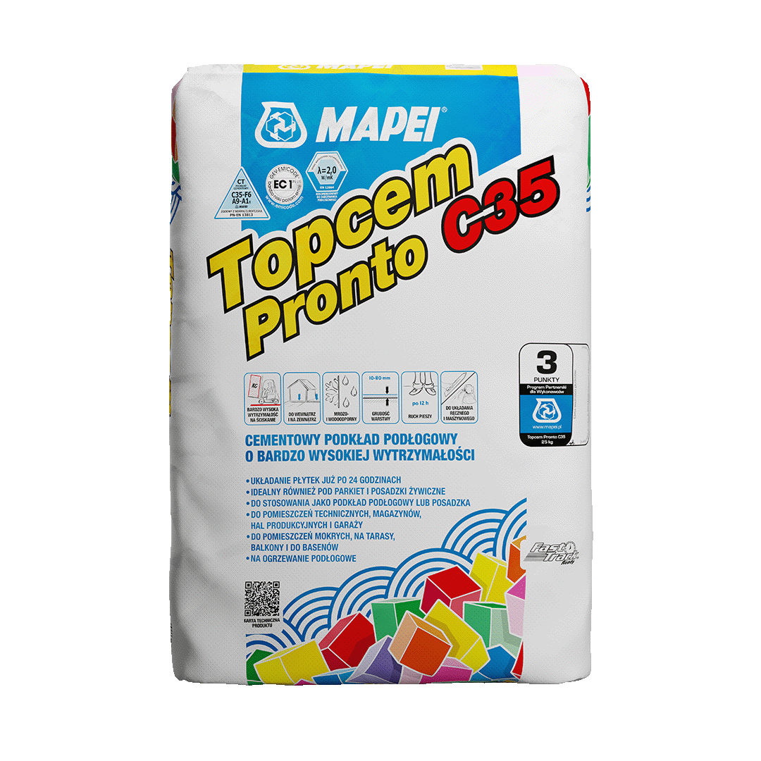 Wylewka szybkoschnąca Mapei Topcem Pronto C35