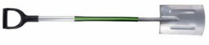 Szpadel prosty hartowany trzon metalowy, pochwyt PVC Perfect Stalco