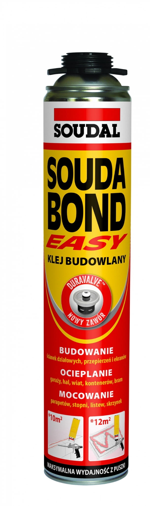 Klej budowlany Soudal 750ml EASY pistoletowa