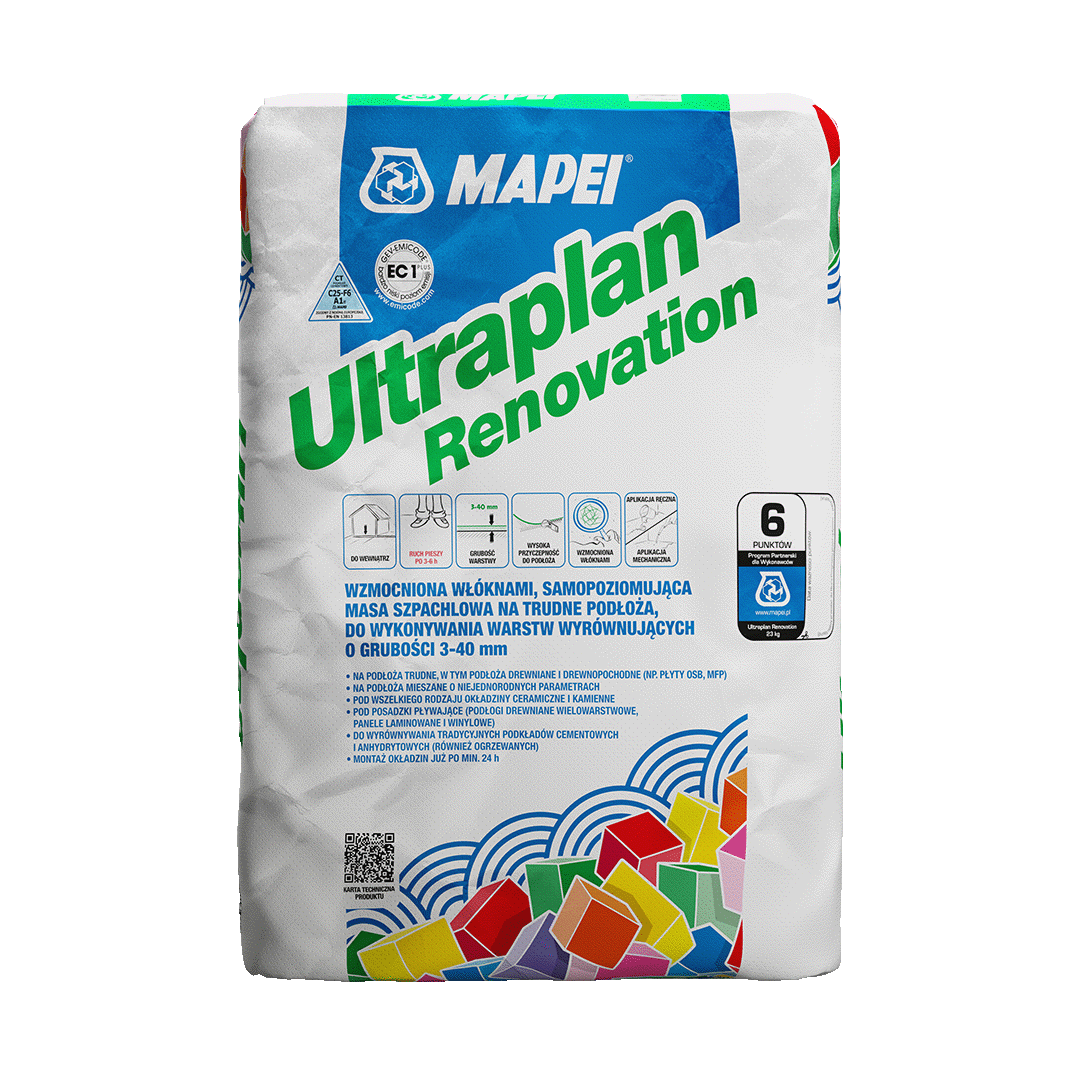 Masa Mapei Ultraplan Renovation od 3mm do 40mm