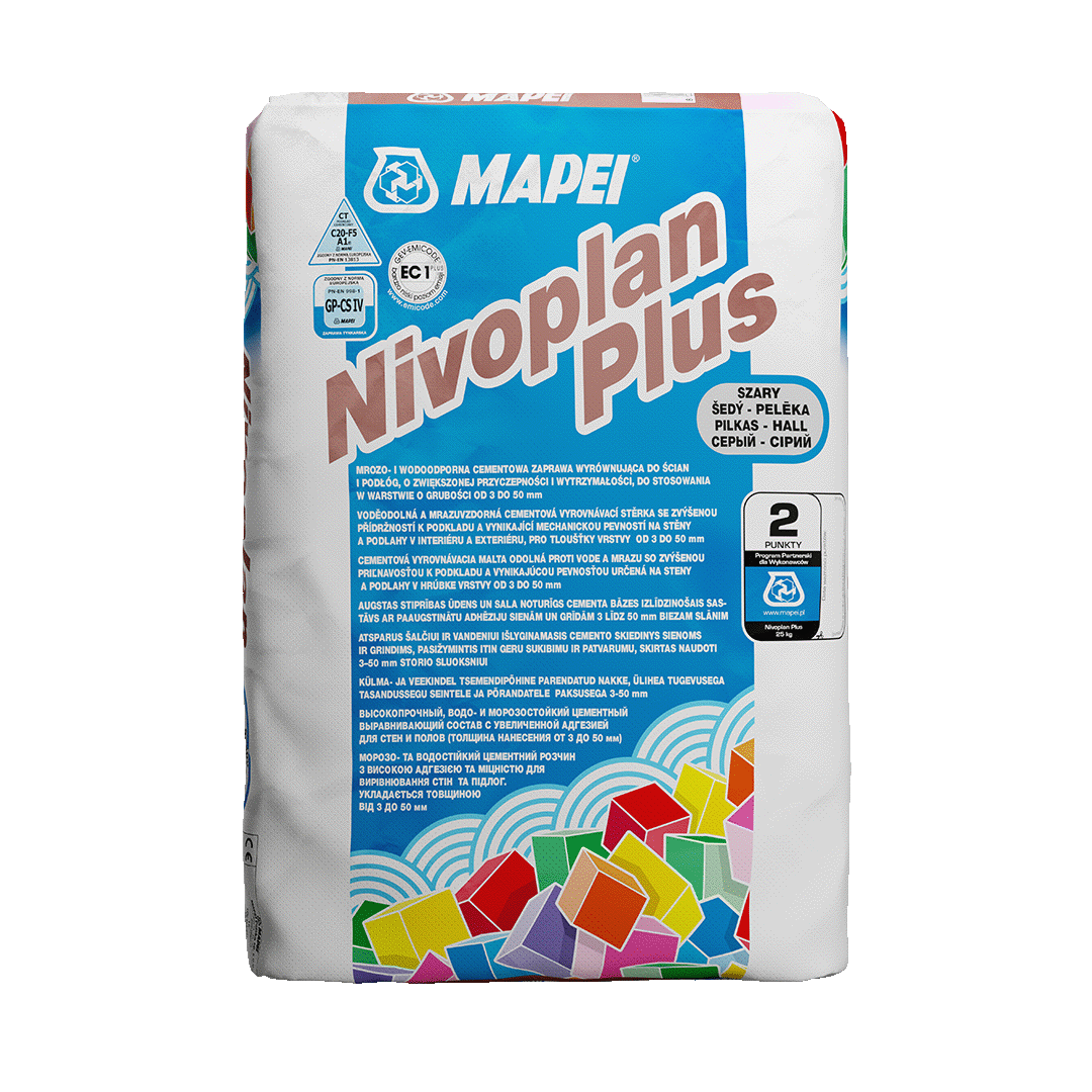 Zaprawa wyrównująca Mapei Nivoplan Plus min.3mm do 50 mm