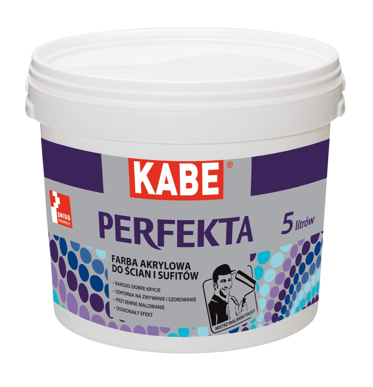 Farba akrylowa do ścian i sufitów KABE Perfekta