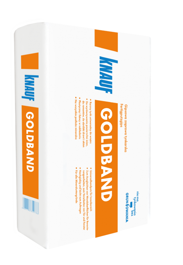 Ręczny tynk gipsowy Knauf GOLDBAND