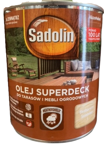 Olej do drewna Sadolin Superdeck bezbarwny