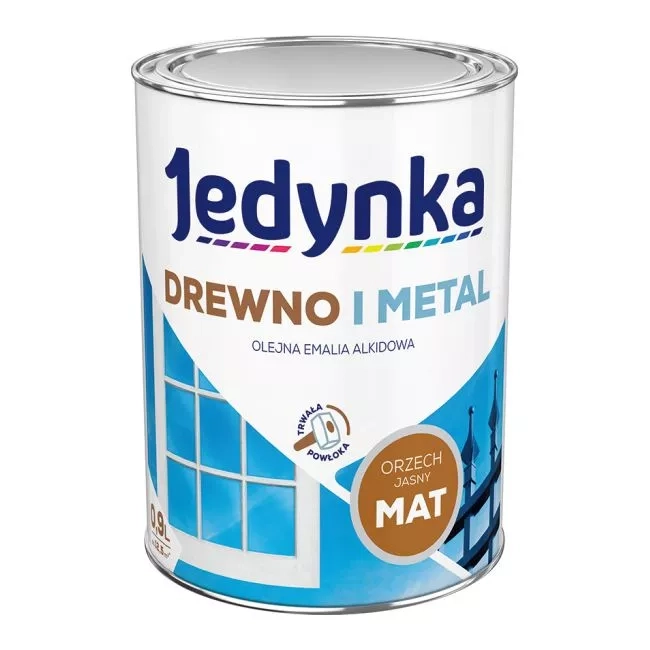 Emalia do drewna i metalu Jedynka Emaftal Orzech Jasny