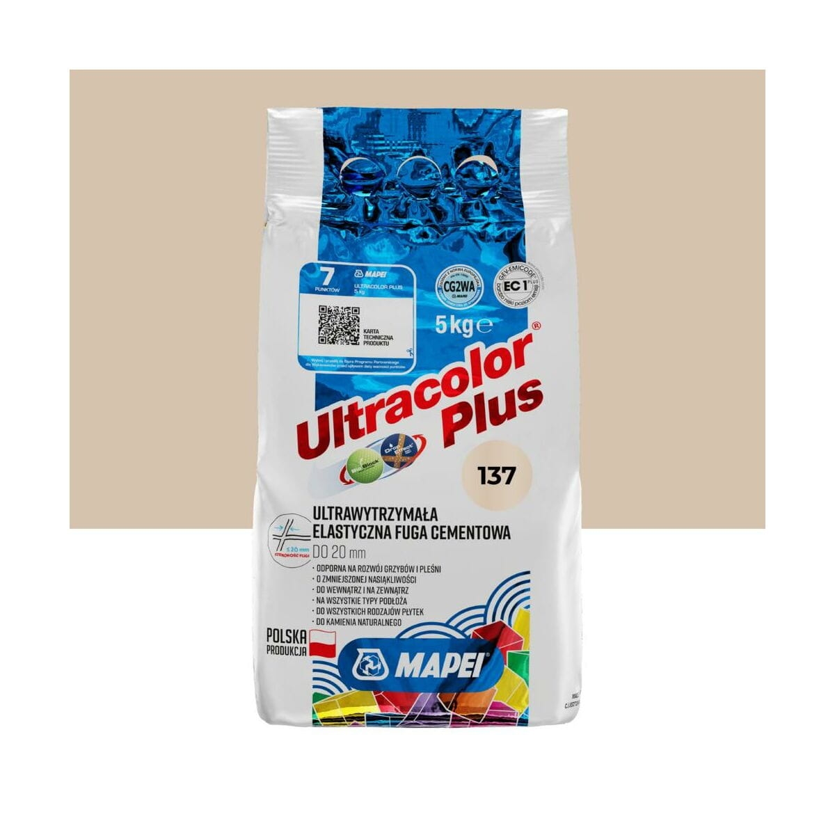 Elastyczna fuga Mapei Ultra Plus 137 karaibski