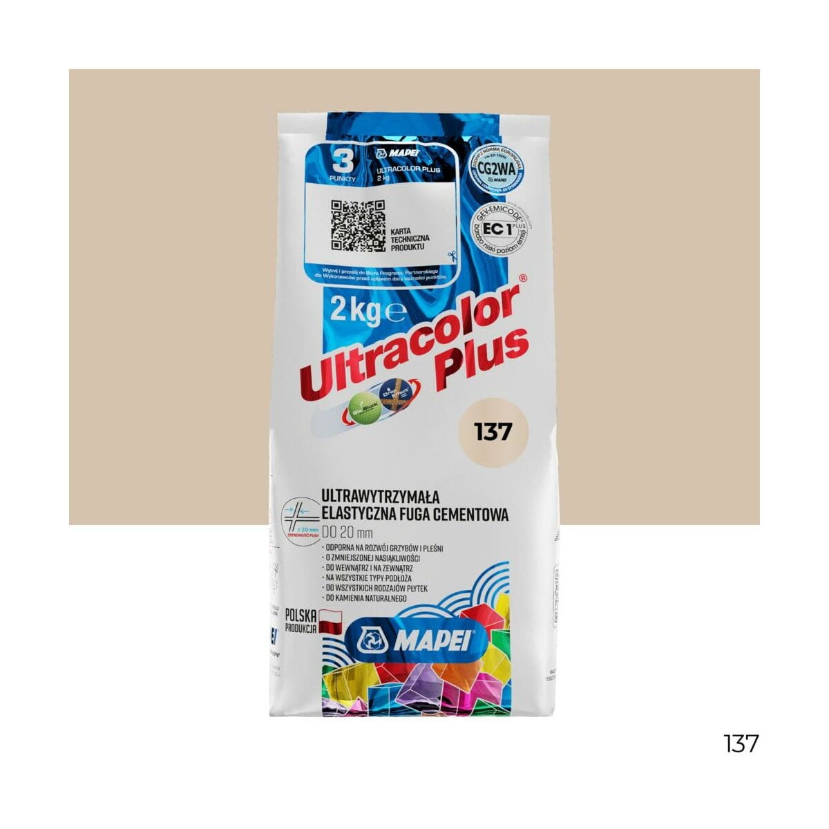 Elastyczna fuga Mapei Ultra Plus 137 karaibski