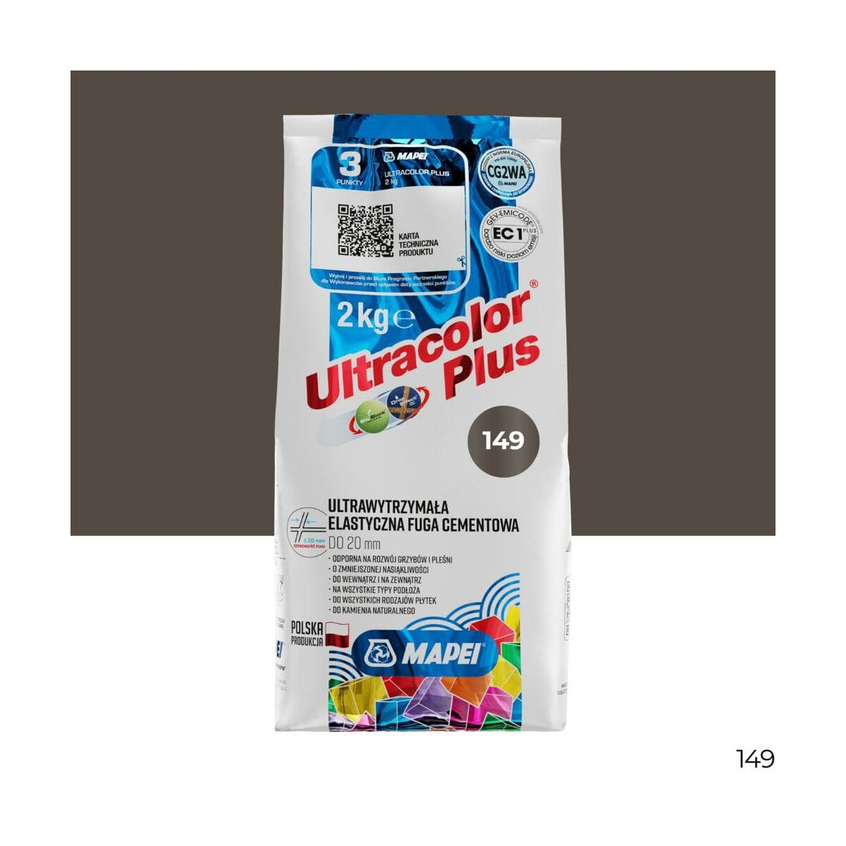 Fuga elastyczna Mapei Ultra Plus 149 wulkaniczny piasek