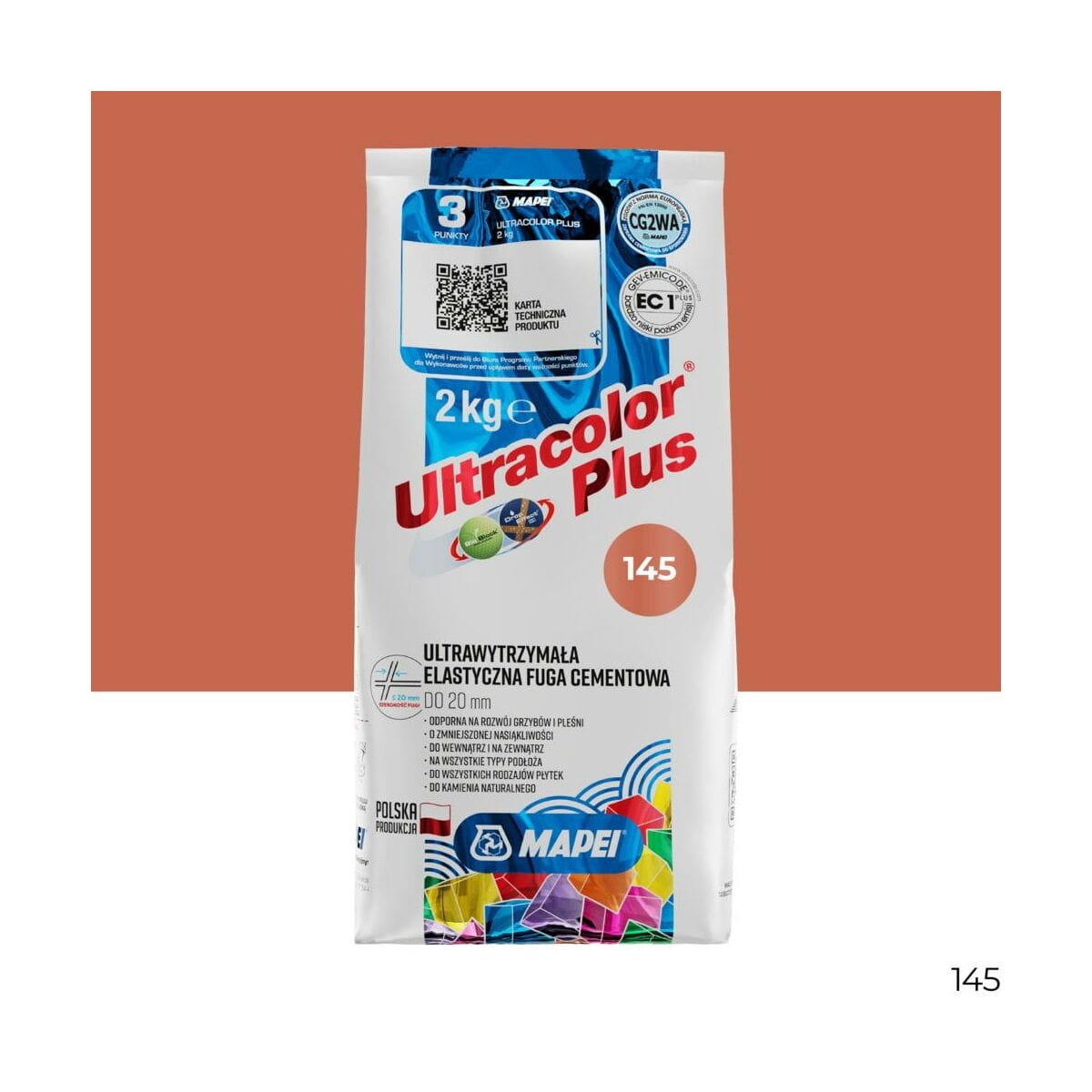 Fuga elastyczna Ceglana Mapei Ultra Plus