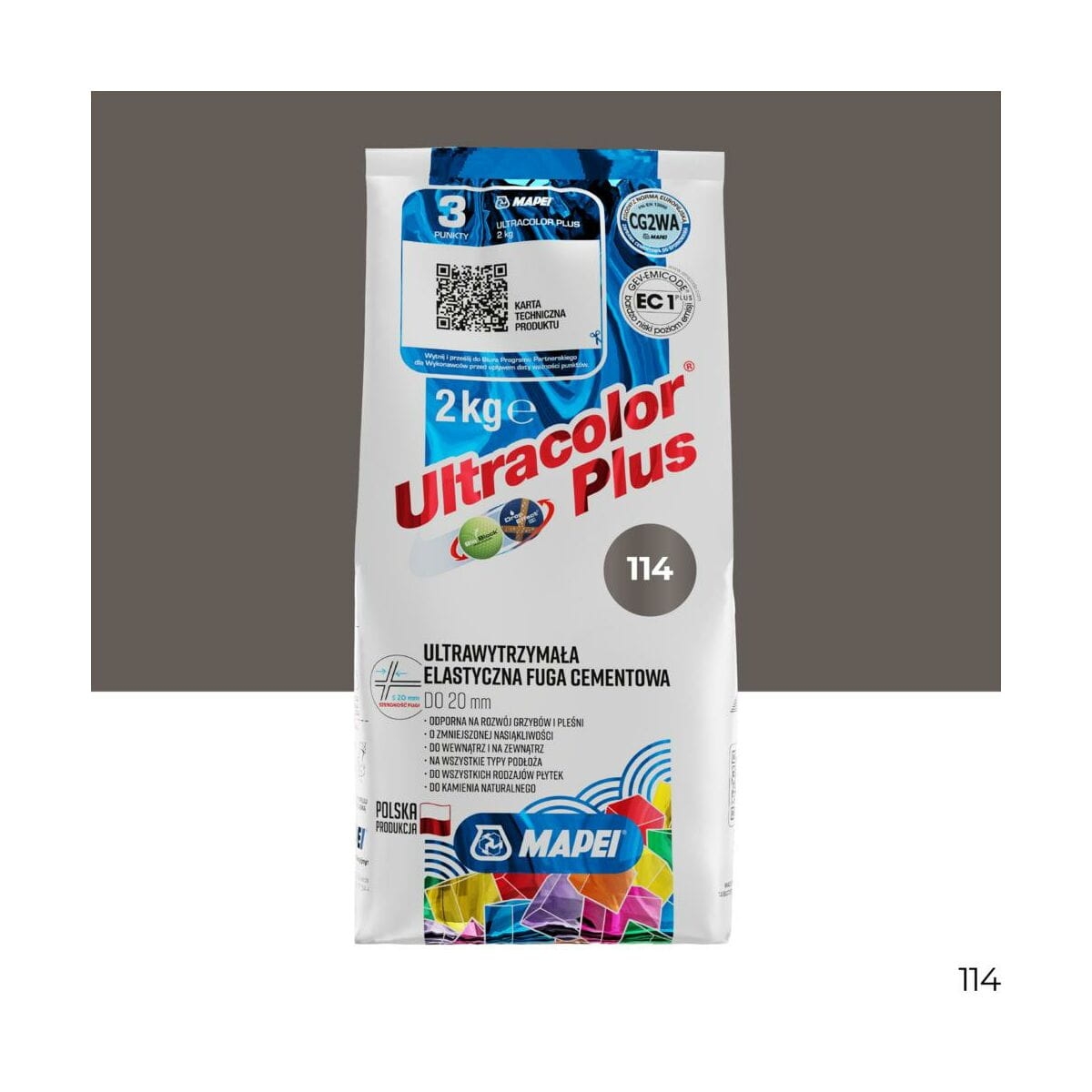 Fuga elastyczna Antracyt Mapei Ultra Plus
