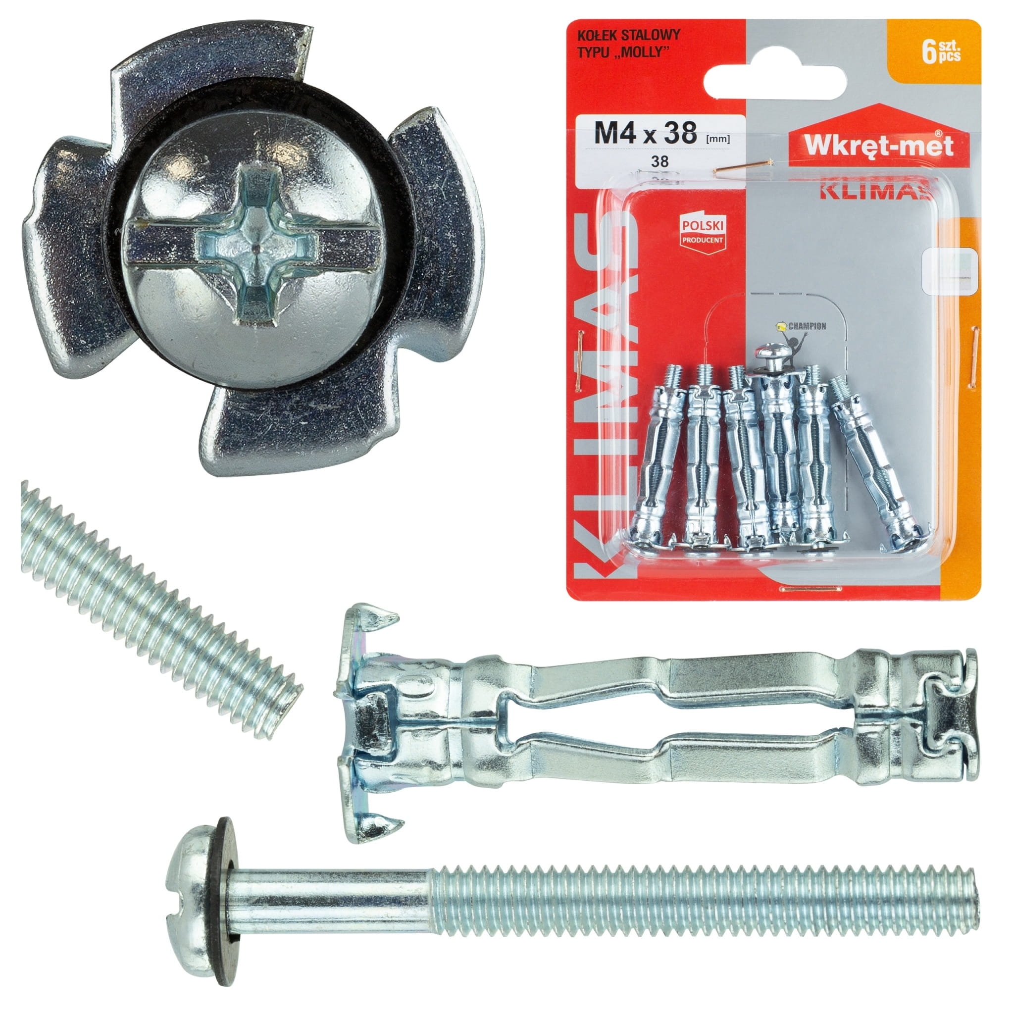 Kołek stalowy Molly 4038