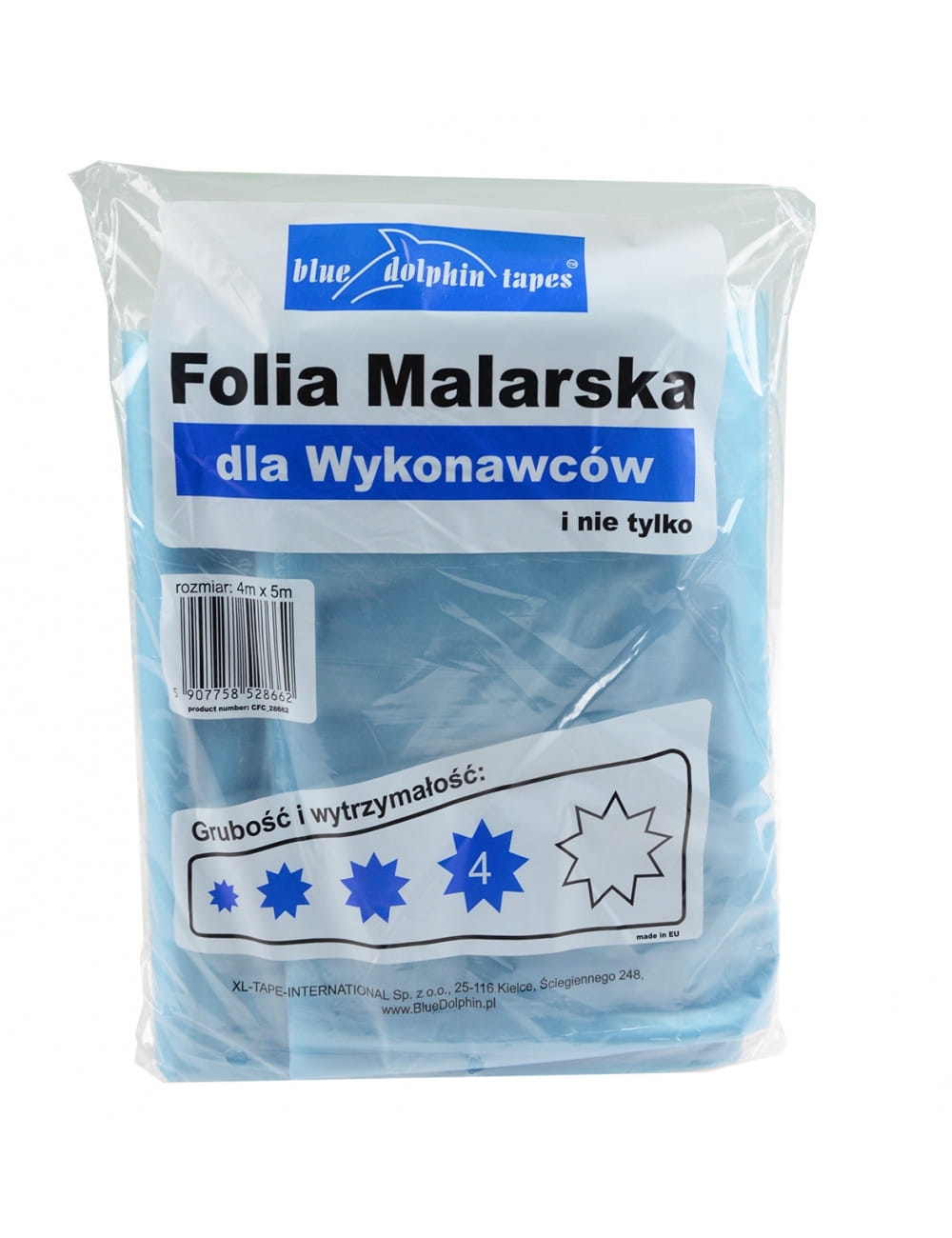 Folia malarska Blue dolphin gruba 4m*5m 28686 5*