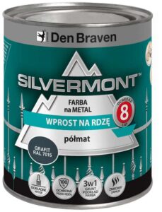 Farba antykorozyjna Silvermont ral9005 czarny 0,7