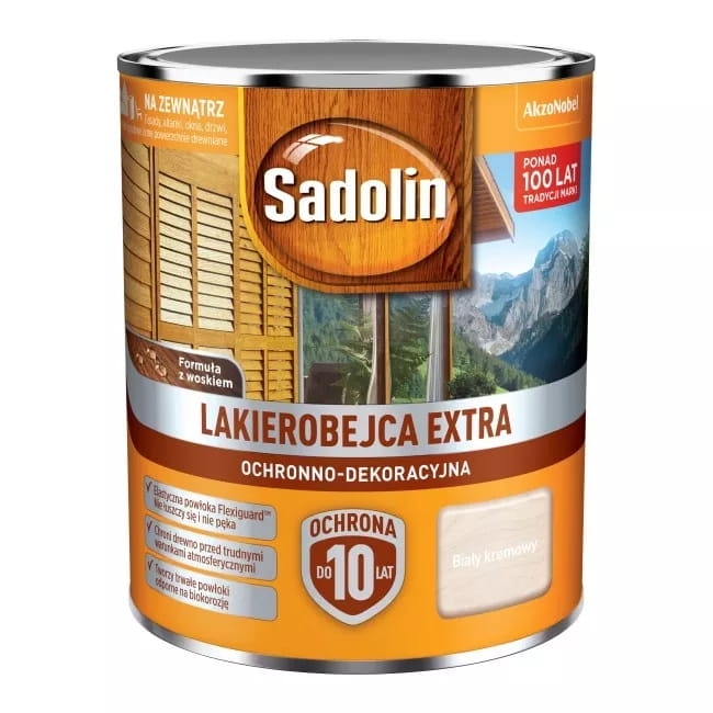 Lakierobejca Sadolin Extra Biały Kremowy