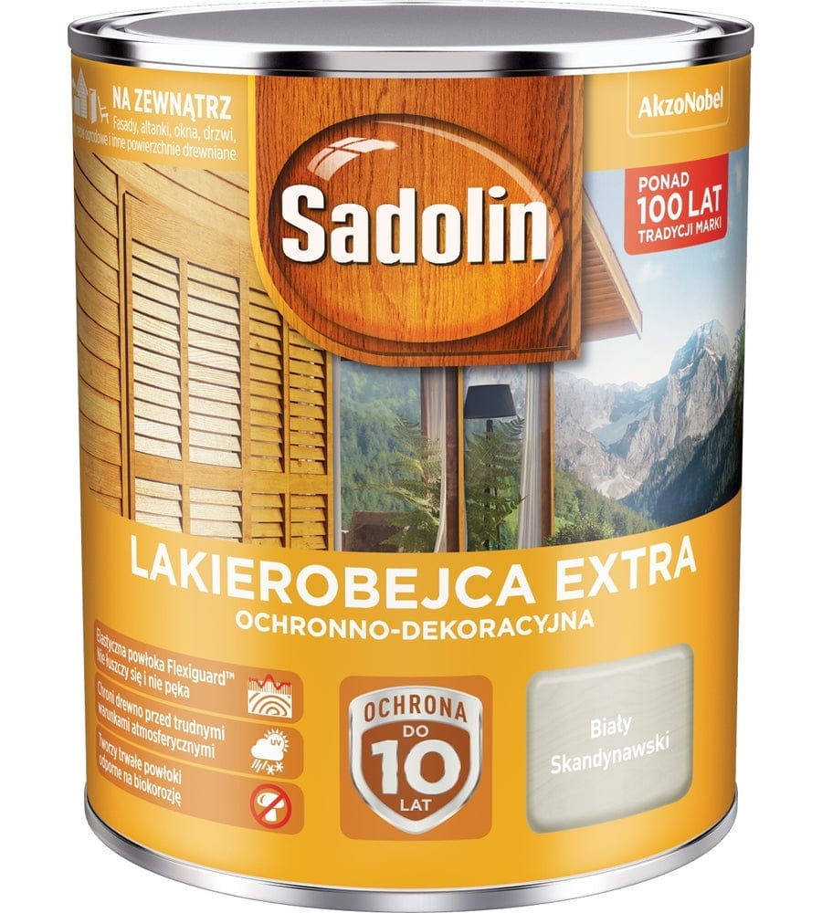 Lakierobejca Sadolin Extra Biały Skandynawski