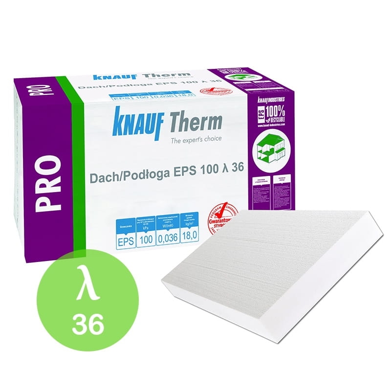 Styropian KNAUF Therm PRO Dach/Podłoga EPS 100 λ 0,036
